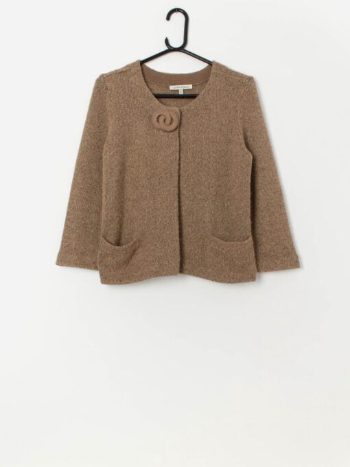 Vintage Laura Ashley Y2K cardigan with gold sparkly detail - Small / Medium