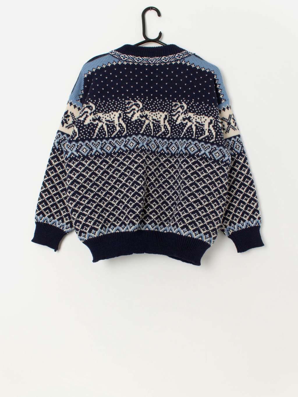 70s vintage Nordstrikk wool cardigan, made in Norway - Medium / Large - Image 3