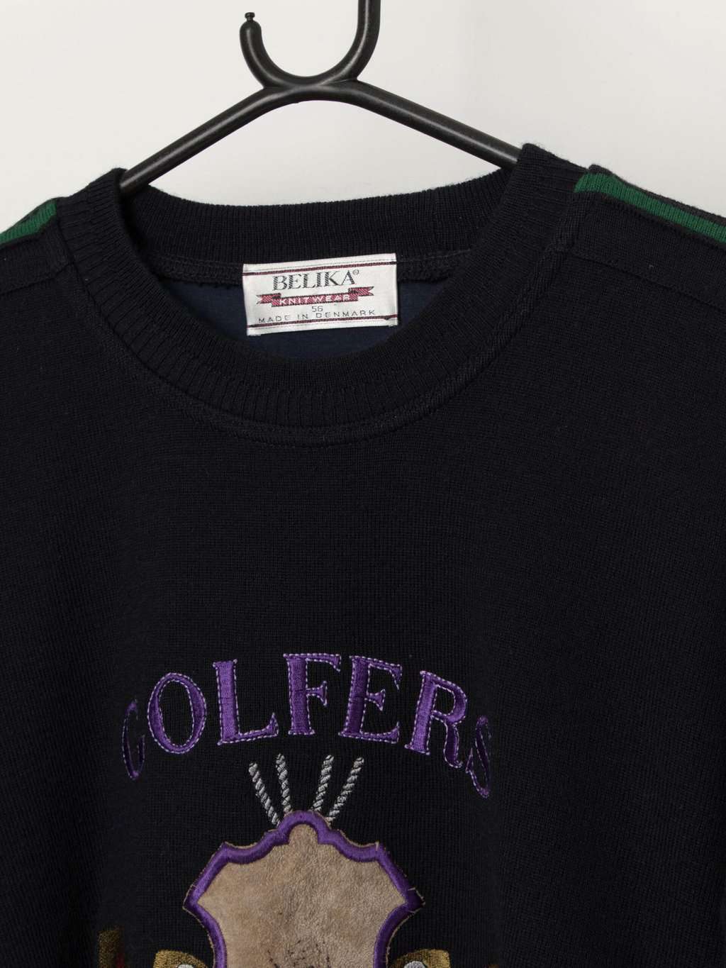 90s vintage Belika wind stopper golf sweater, lined - XL - Image 2