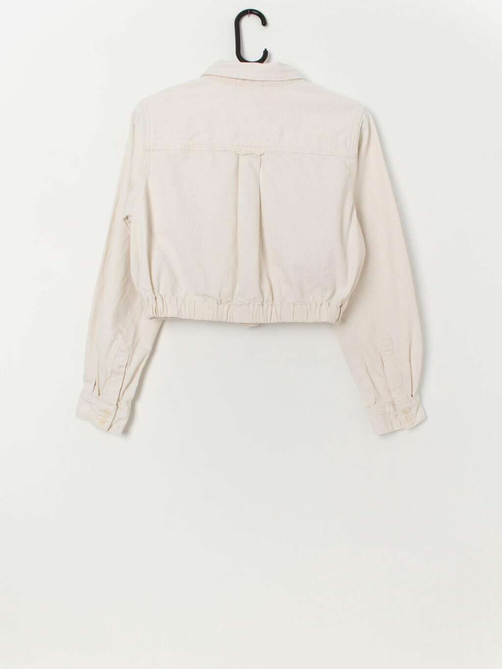 Women's Levis cropped utility jacket in cream - Small - Image 3