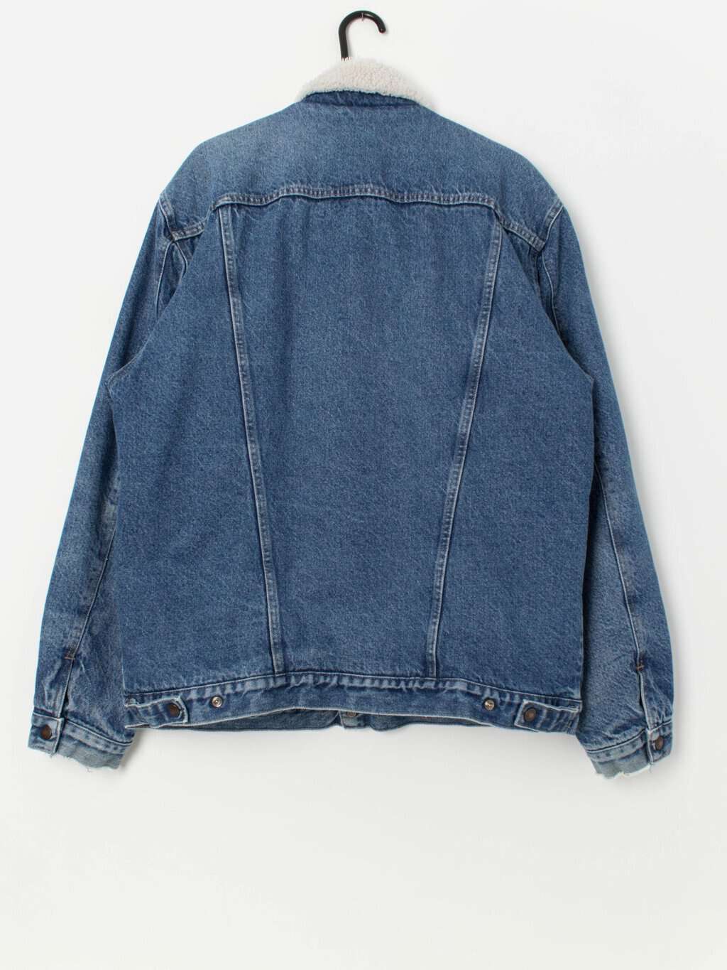 90s vintage Wrangler sherpa denim jacket - Large - Image 4