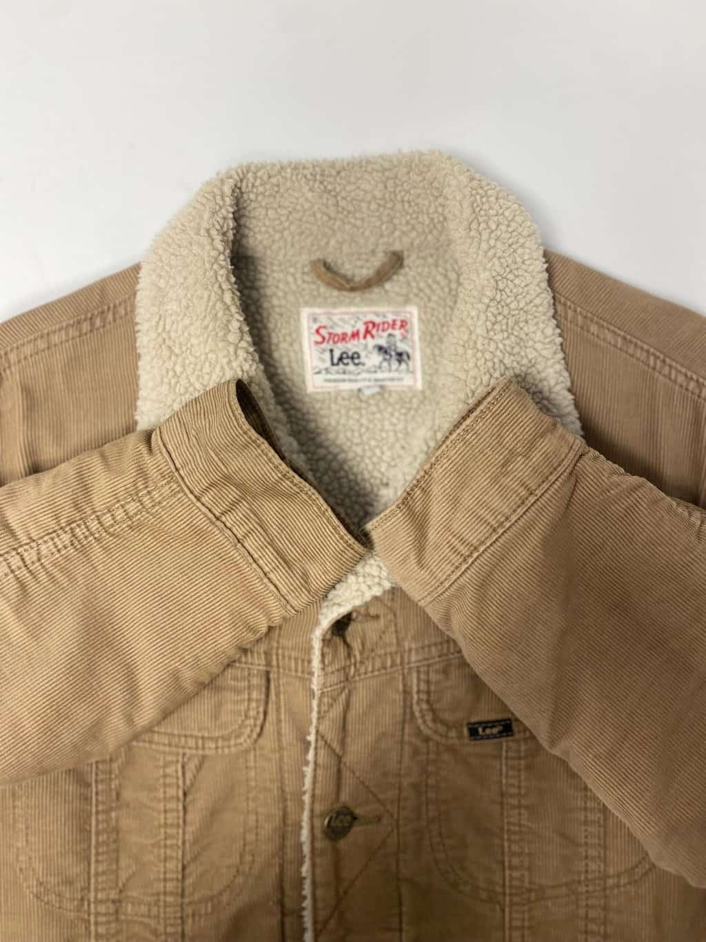 Men's Lee Storm Rider cord jacket in pale brown - S / M - Image 6