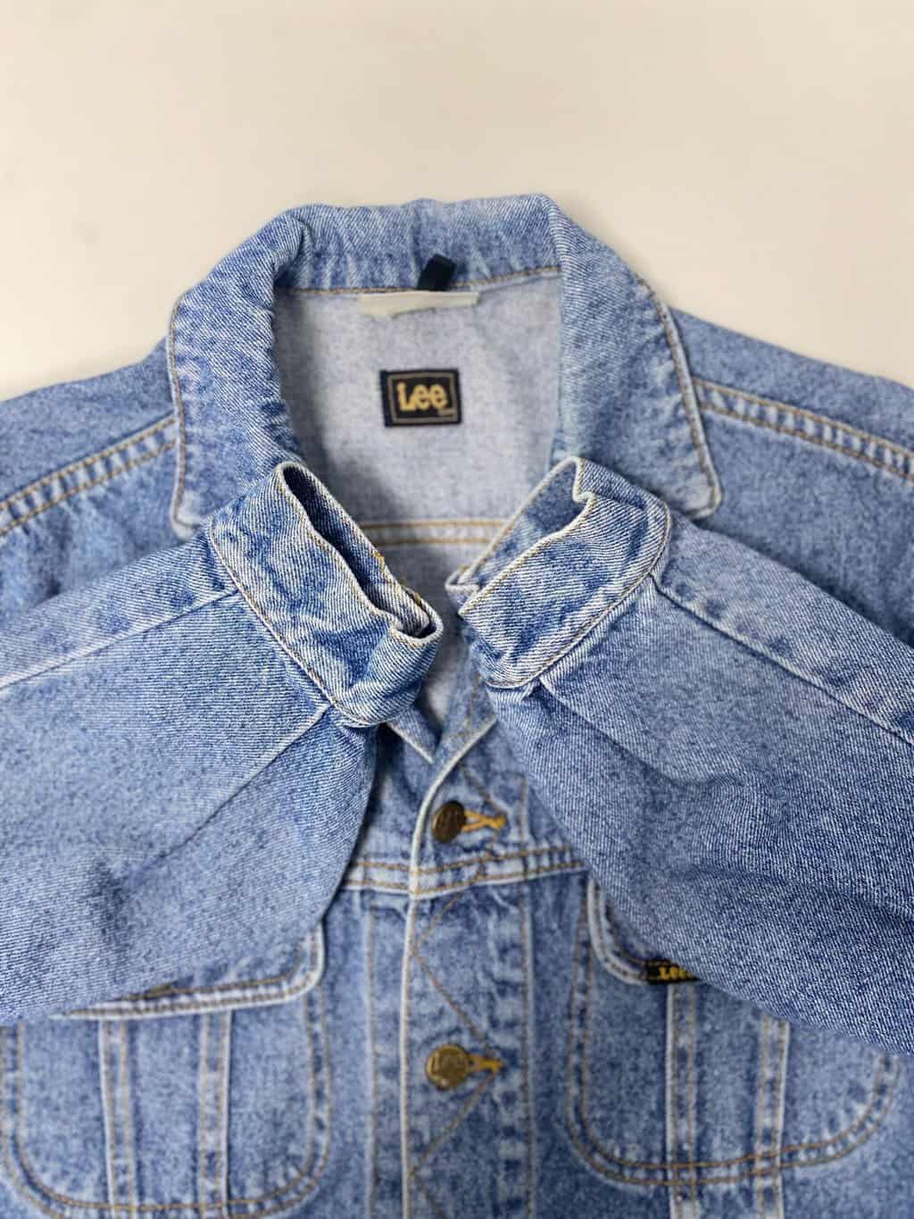 Vintage Lee stonewash blue denim jacket - Medium - Image 5