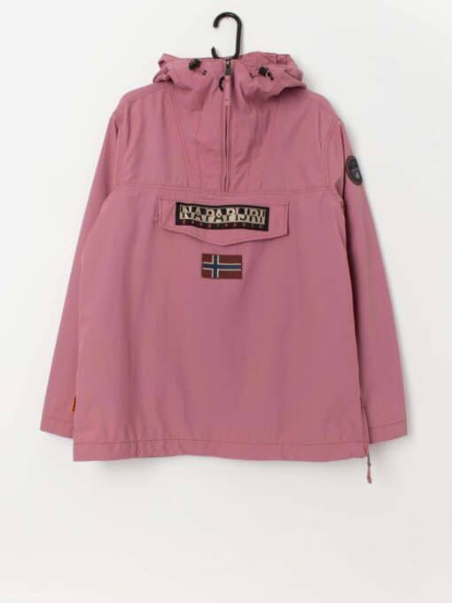 Men's Napapijri Rainforest overhead jacket in pink - Large