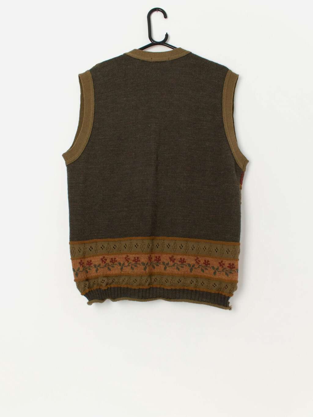 Vintage terrier dog knitted vest by Acorn - Large - Image 3