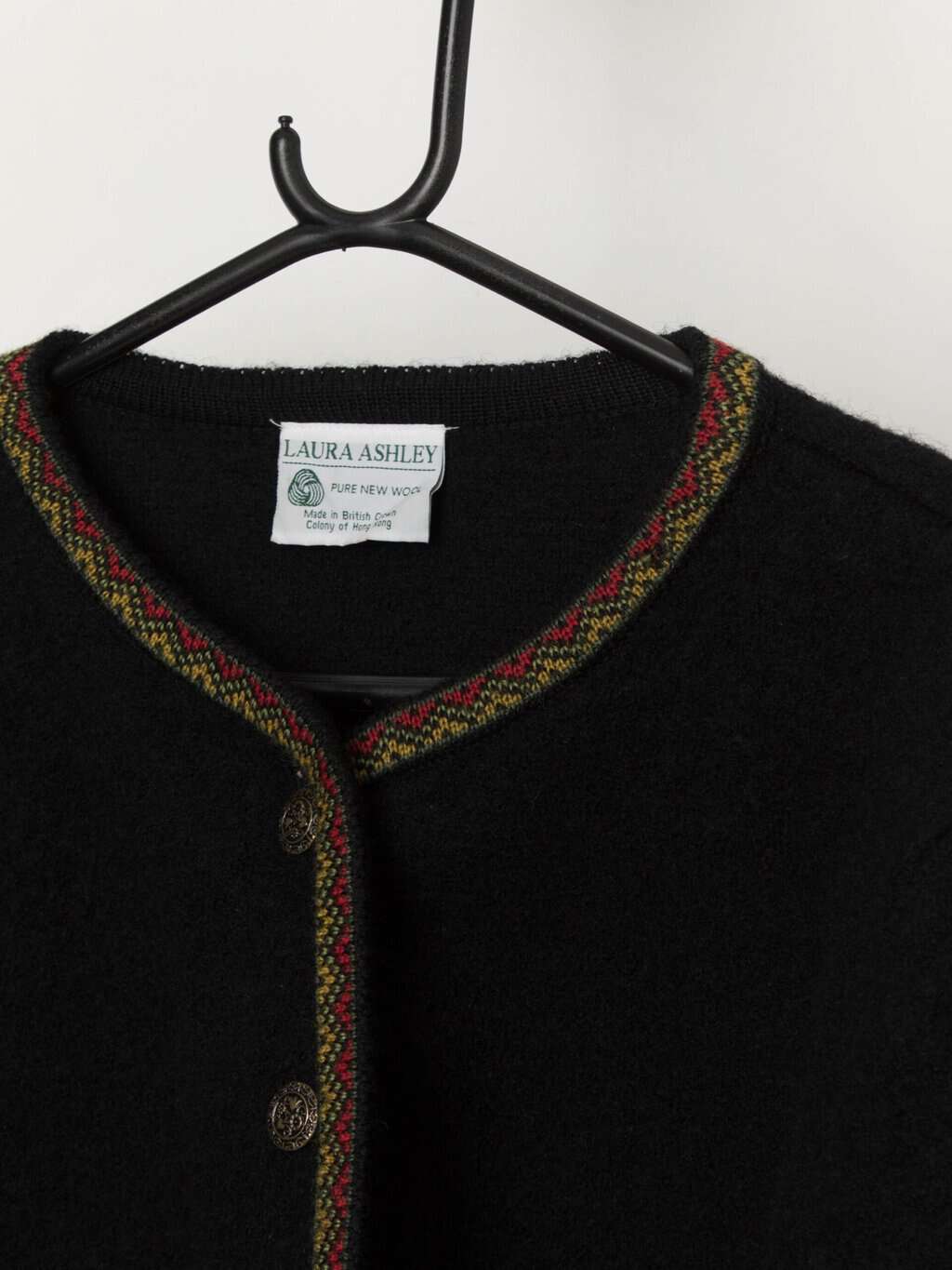 90s vintage Laura Ashley cropped wool jacket - M - Image 2