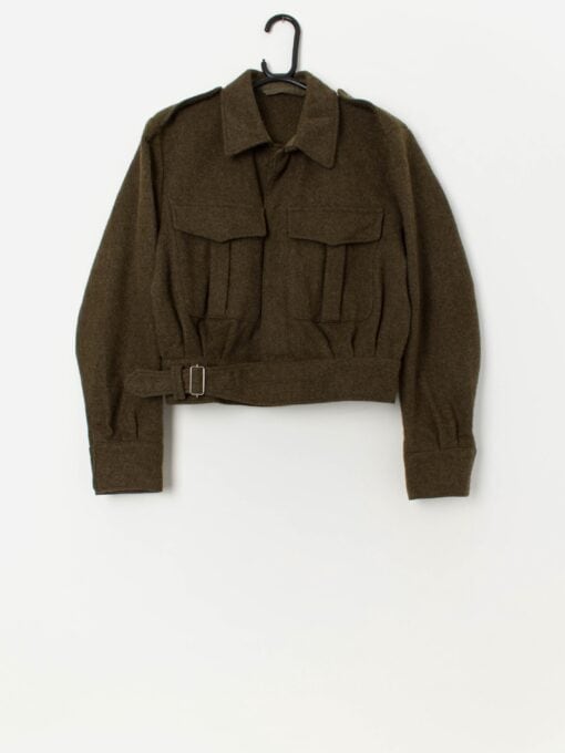 Vintage British/Dutch WW2 style battledress jacket - Small