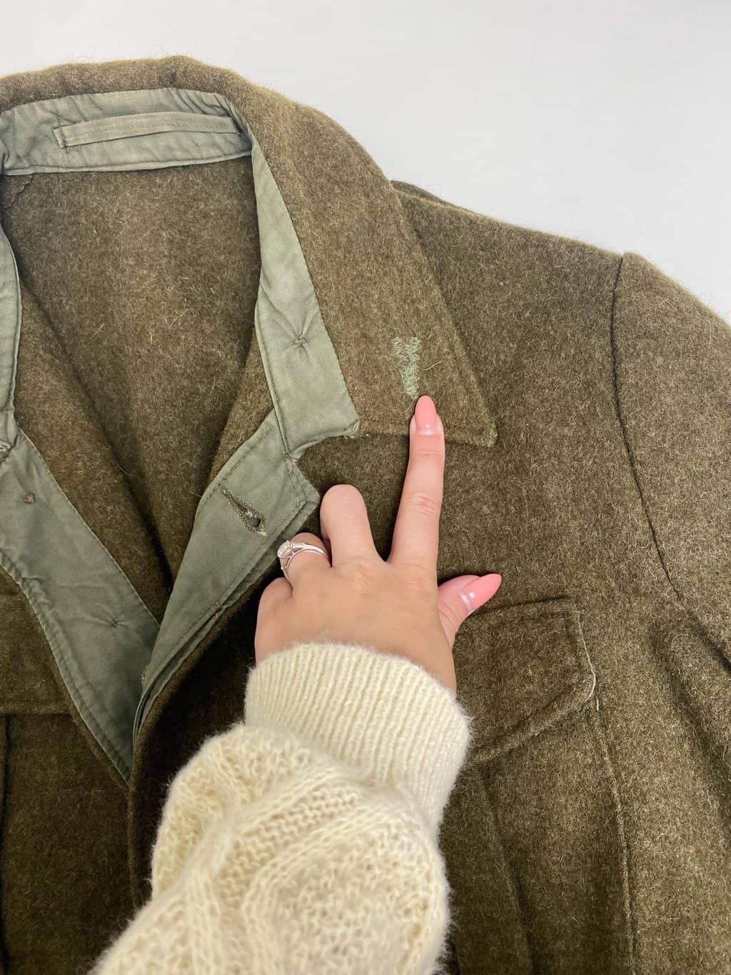 Vintage British/Dutch WW2 style battledress jacket with 'Home Guard' armband - Small / Medium - Image 9