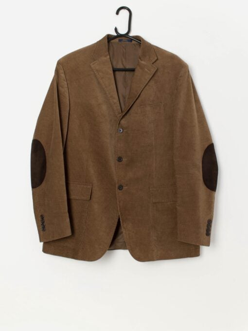 Vintage Polo Lauren Ralph Lauren corduroy blazer with suede elbow patches - Large