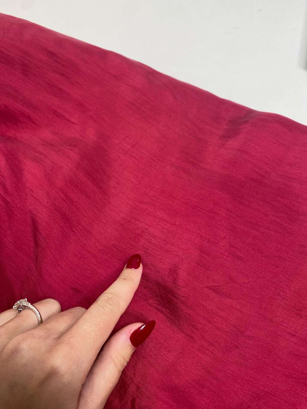 Vintage raspberry pink padded silk bomber jacket - L/XL - Image 6