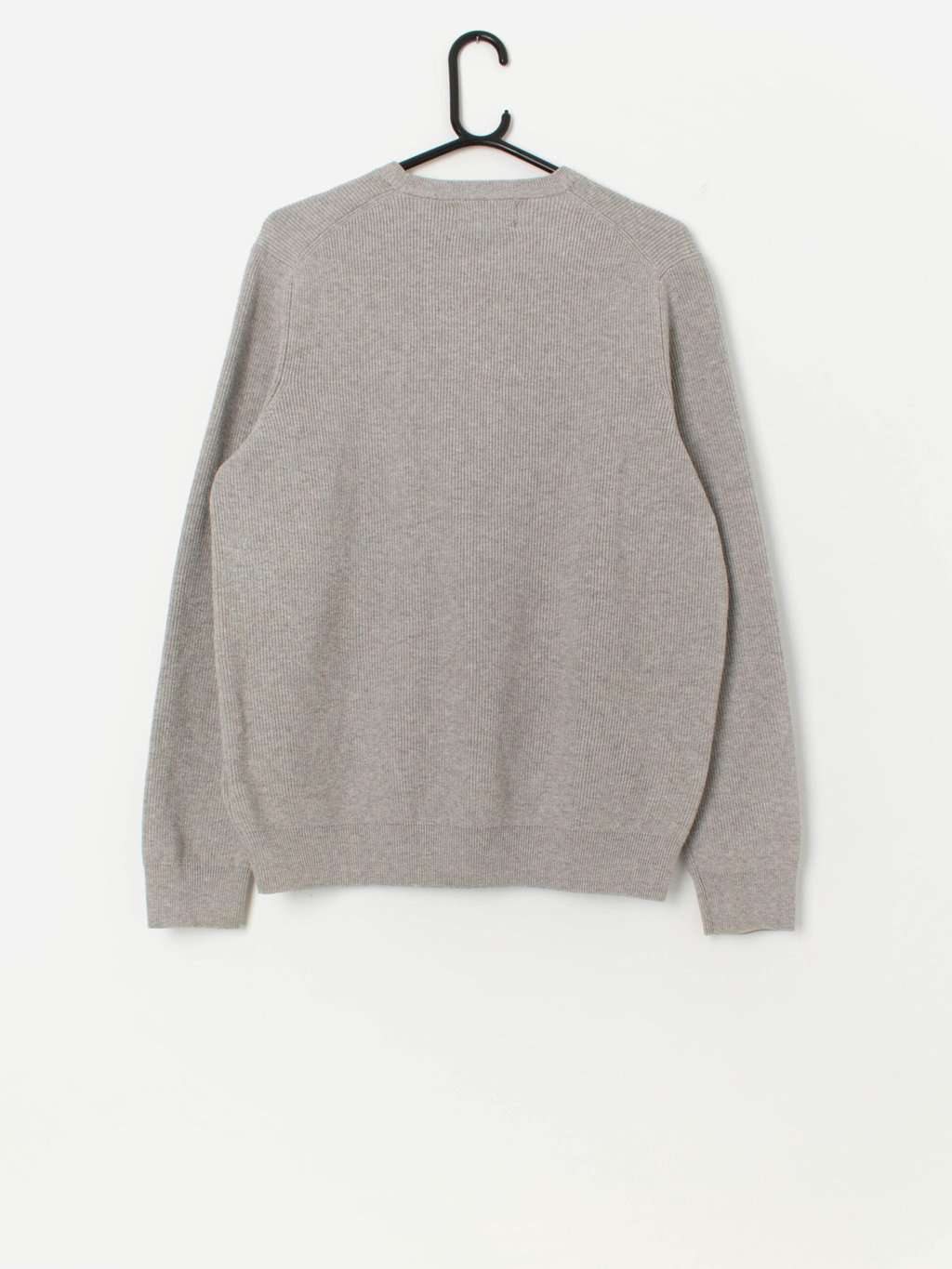Y2K vintage light grey cotton blend jumper - Medium - Image 3