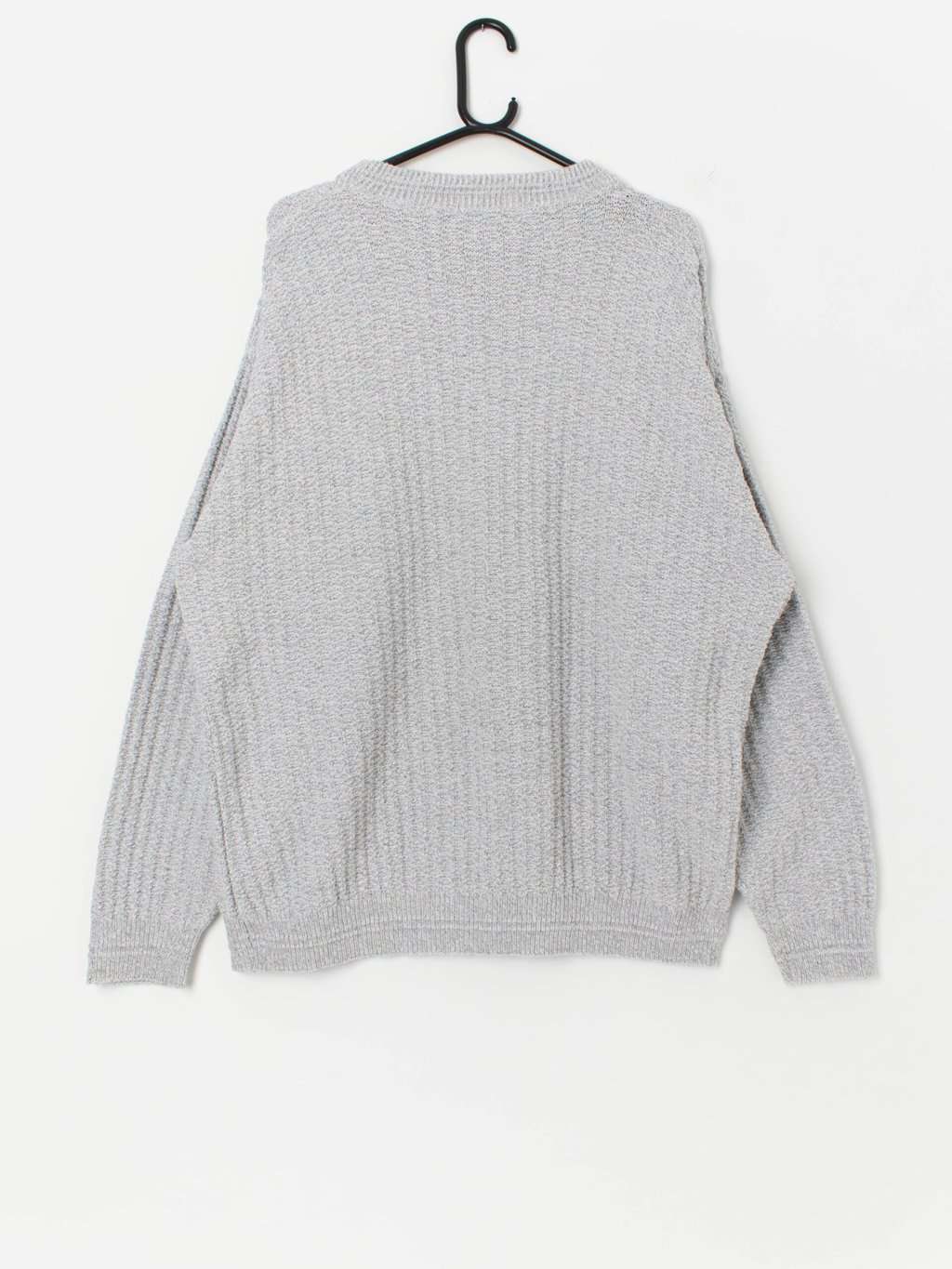 Vintage Bill Blass light grey jumper, made in USA - XL - Image 3