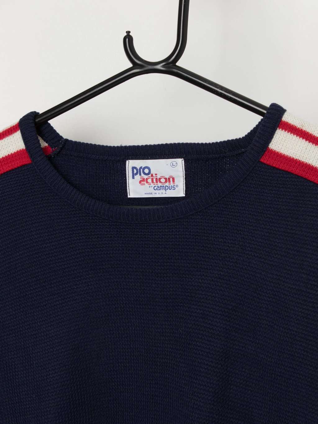 Vintage navy ski jumper, made in USA - Small / Medium - Image 2