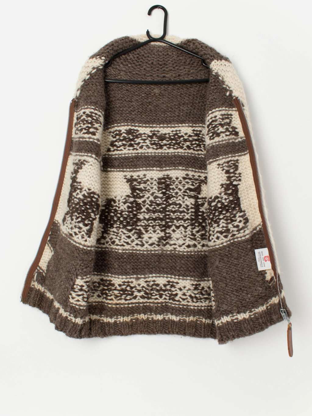 Vintage Canadian Sweater Company Cowichan wool sweater vest - Medium - Image 2