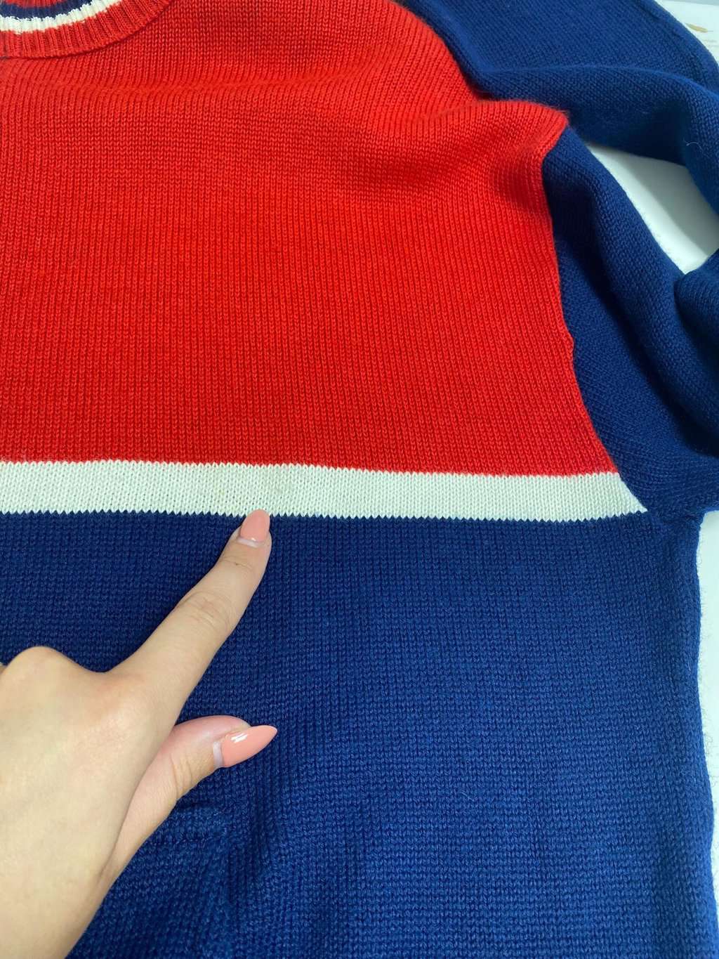 70s vintage knitted cardigan, made in Italy - Large - Image 4