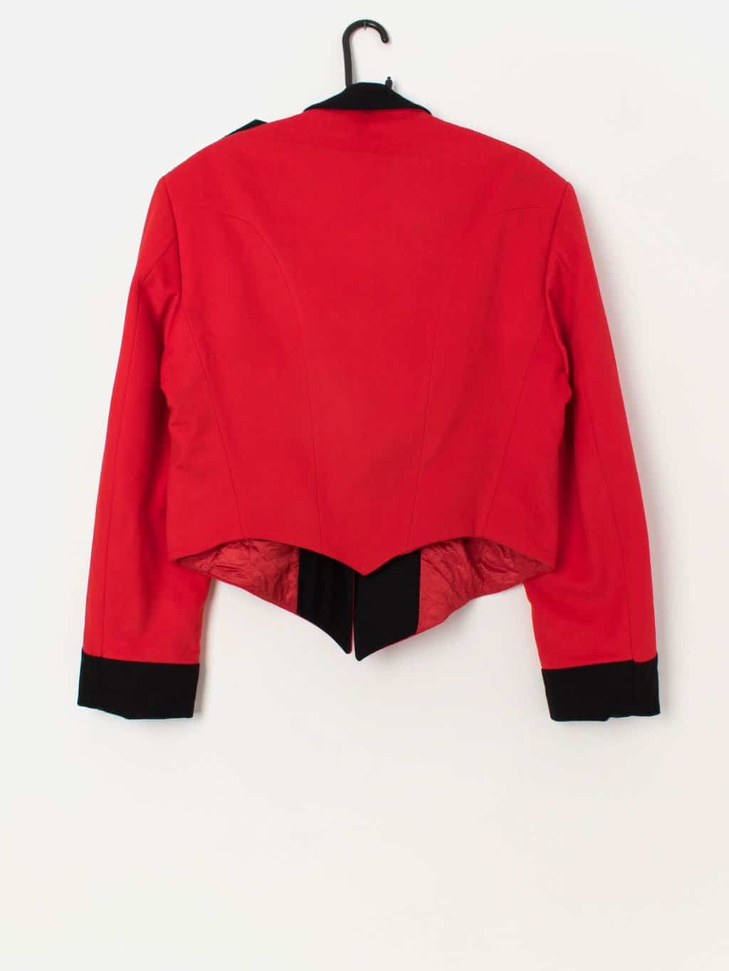 Vintage red military jacket with shoulder military pips - Small / Medium - Image 5