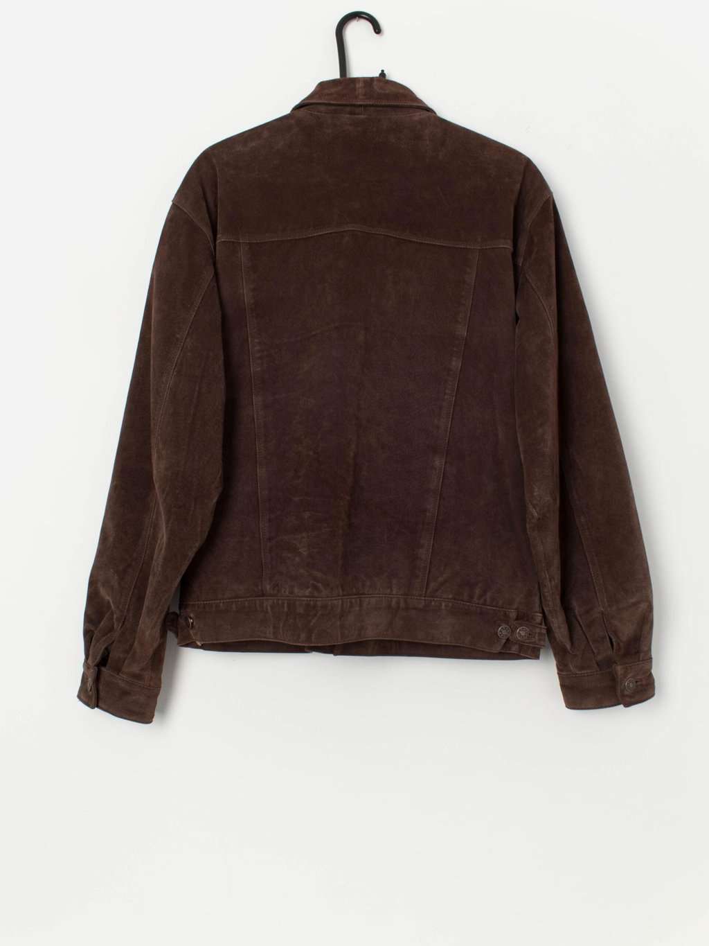 90s vintage brown suede bomber jacket - Medium - Image 4