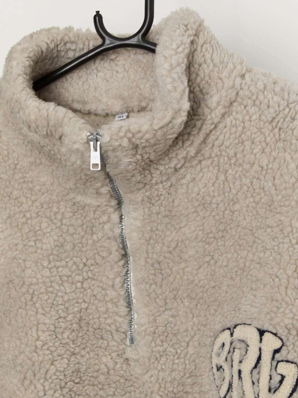 90s vintage teddy fleece with quarter zip closure - XL | St