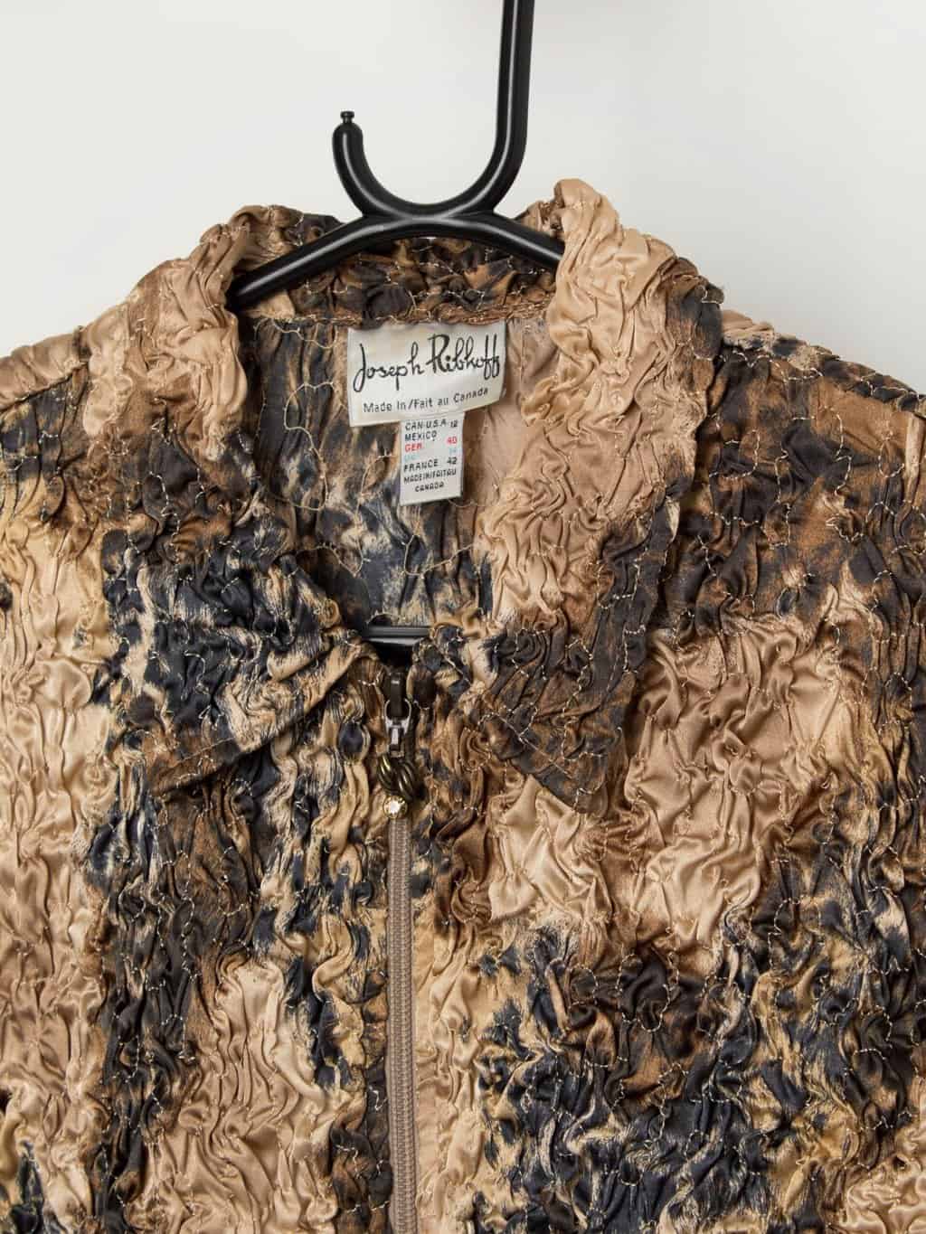 Vintage Joseph Ribkoff crease top, fitted blouse party top - Small / Medium - Image 4