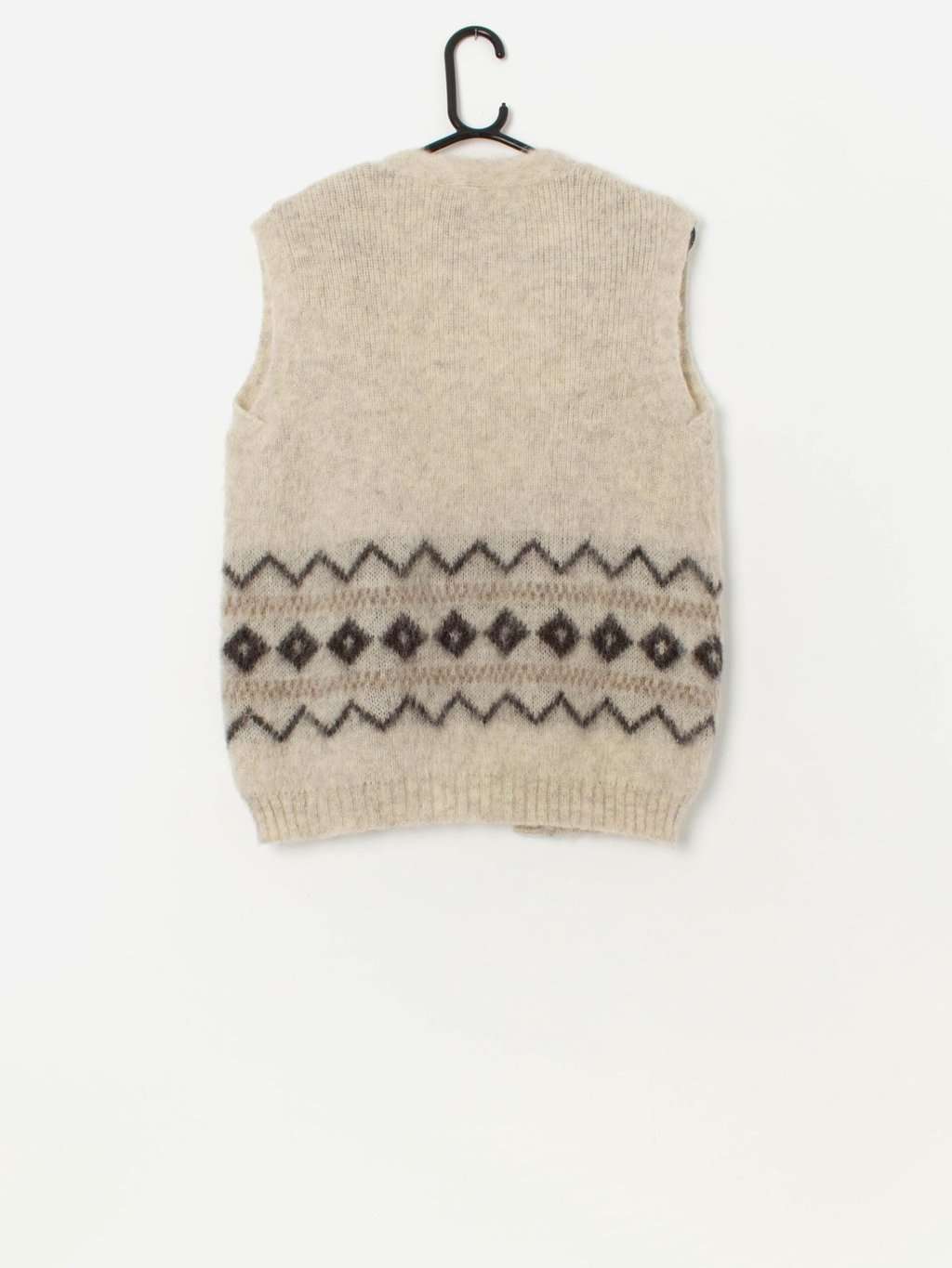 Vintage knitted wool vest by Eiden Knit - Medium - Image 3