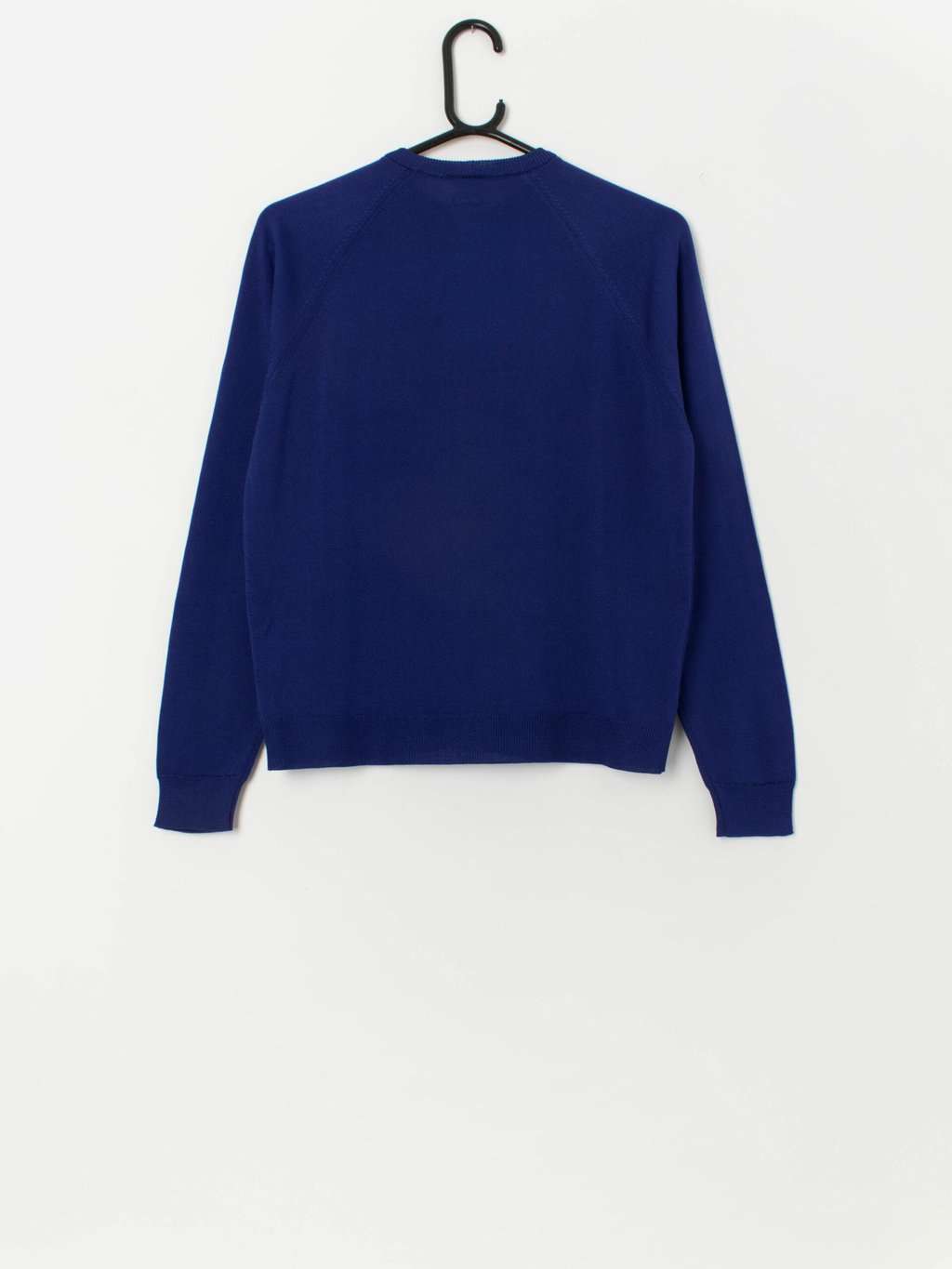 60s vintage blue Tricel cardigan sweater - Small - Image 3