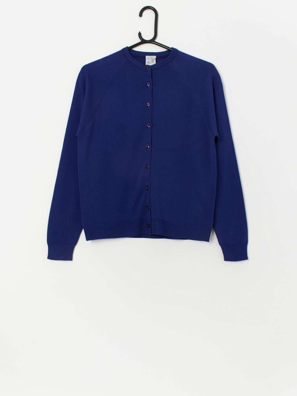 60s vintage blue Tricel cardigan sweater - Small