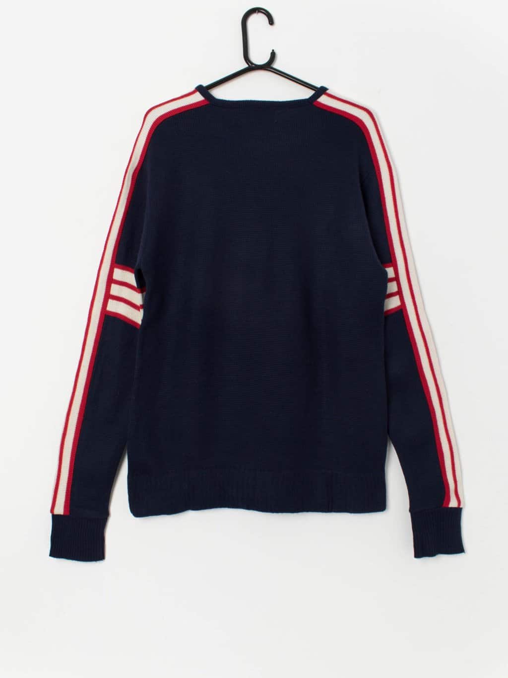 Vintage navy ski jumper, made in USA - Small / Medium - Image 3