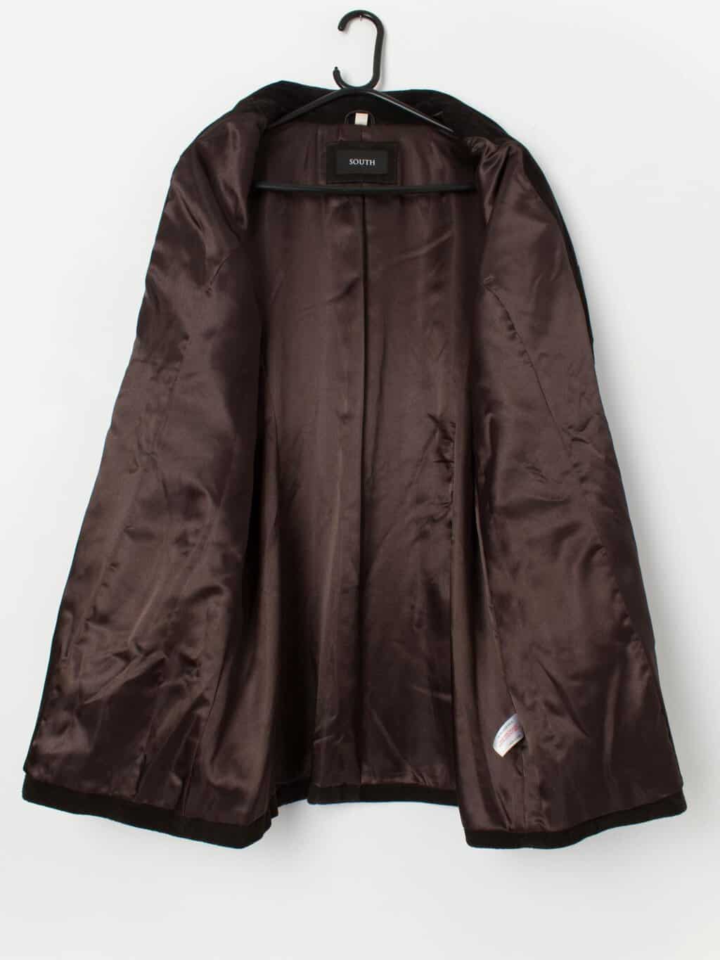 Y2K vintage chocolate brown long suede jacket - M / L - Image 2