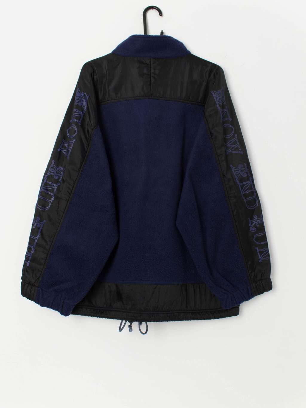 Vintage navy and black fleece by Snow and Fun - XL - Image 3