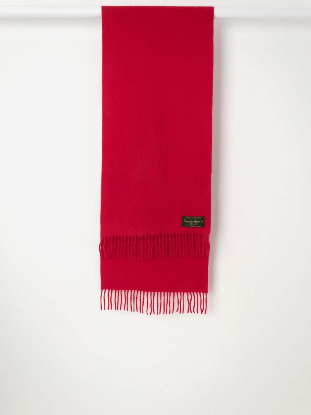 Vintage pure cashmere red scarf by Patrick Francis Ireland - One size - Image 3