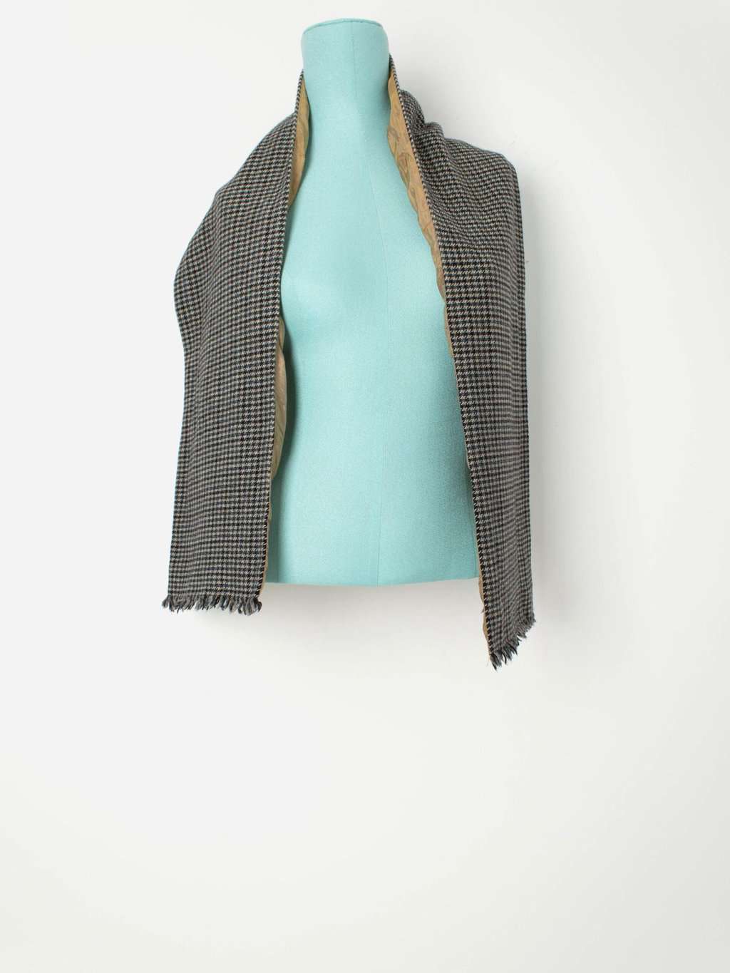 Vintage Clonleigh lambswool scarf with paisley reverse - One size - Image 6