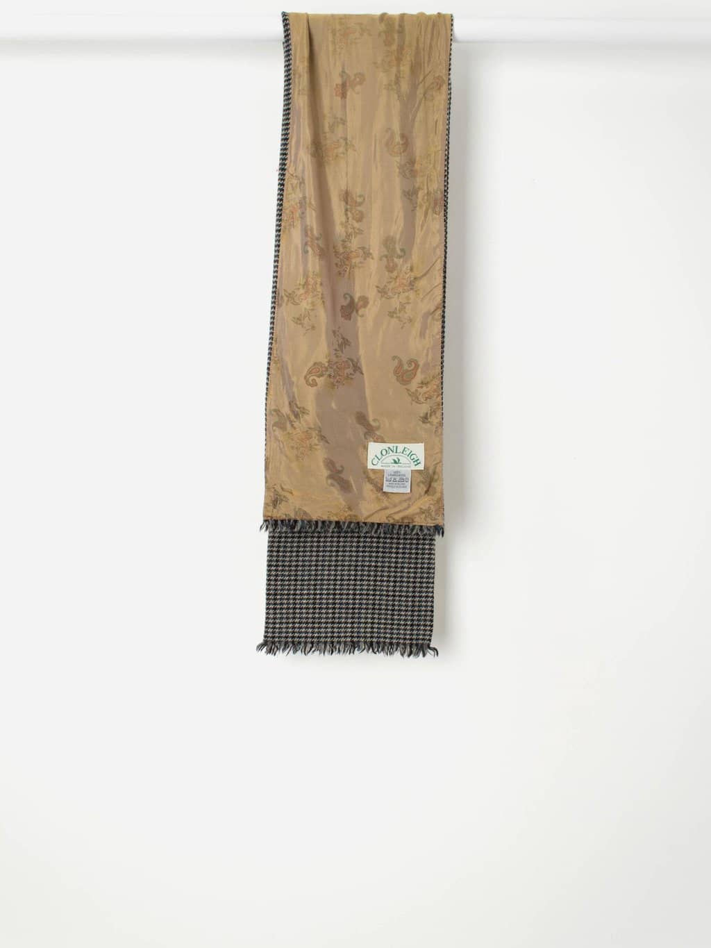 Vintage Clonleigh lambswool scarf with paisley reverse - One size - Image 4