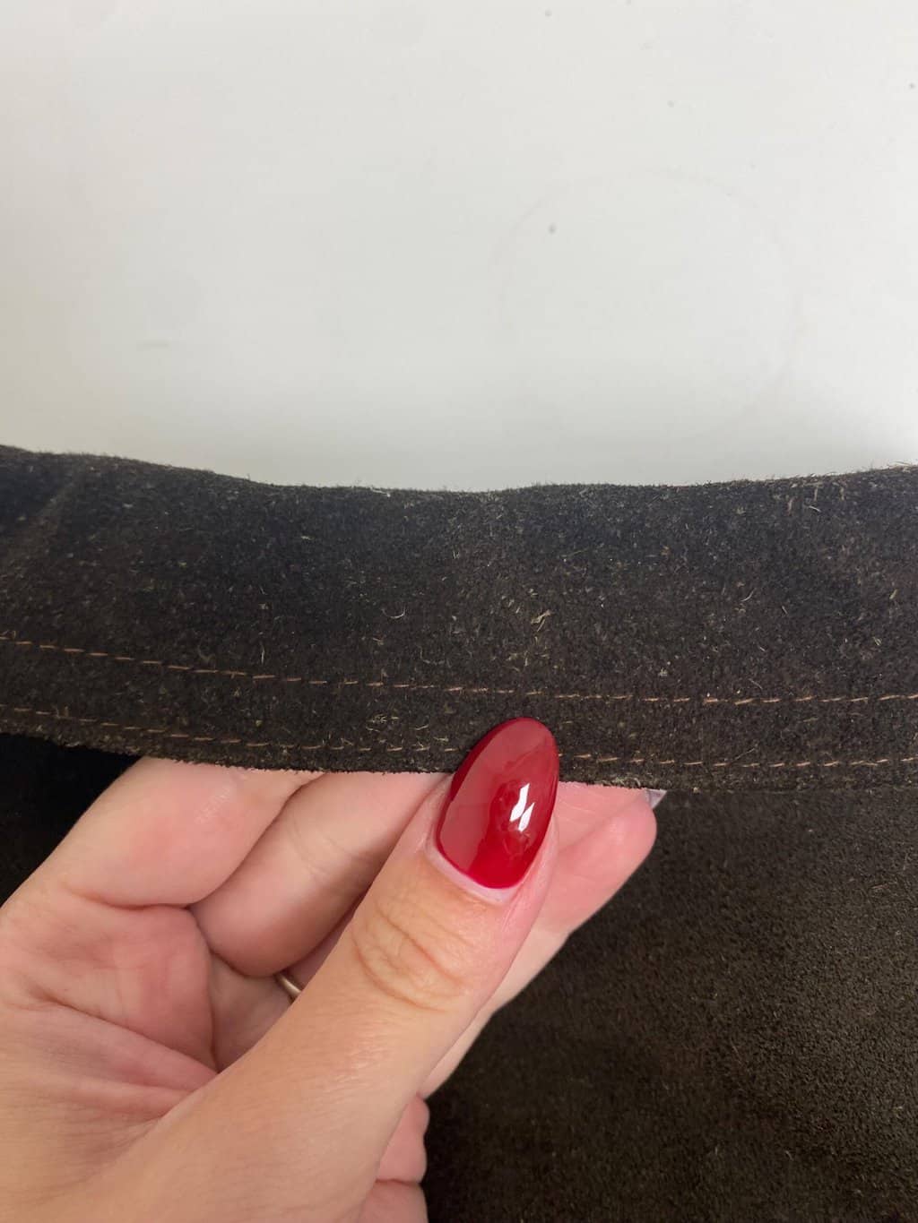 70s vintage suede jacket fringed chocolate brown tasselled original - Large - Image 6