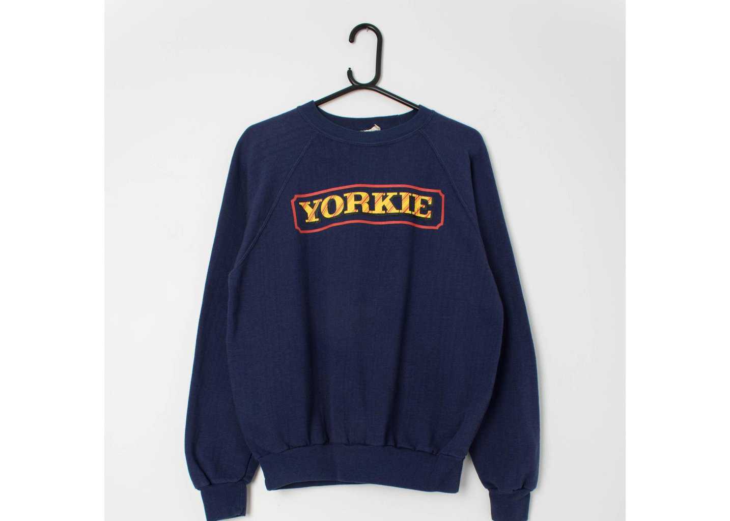 Vintage 80s Yorkie sweatshirt pullover sweater chocolate - Large - Image 4