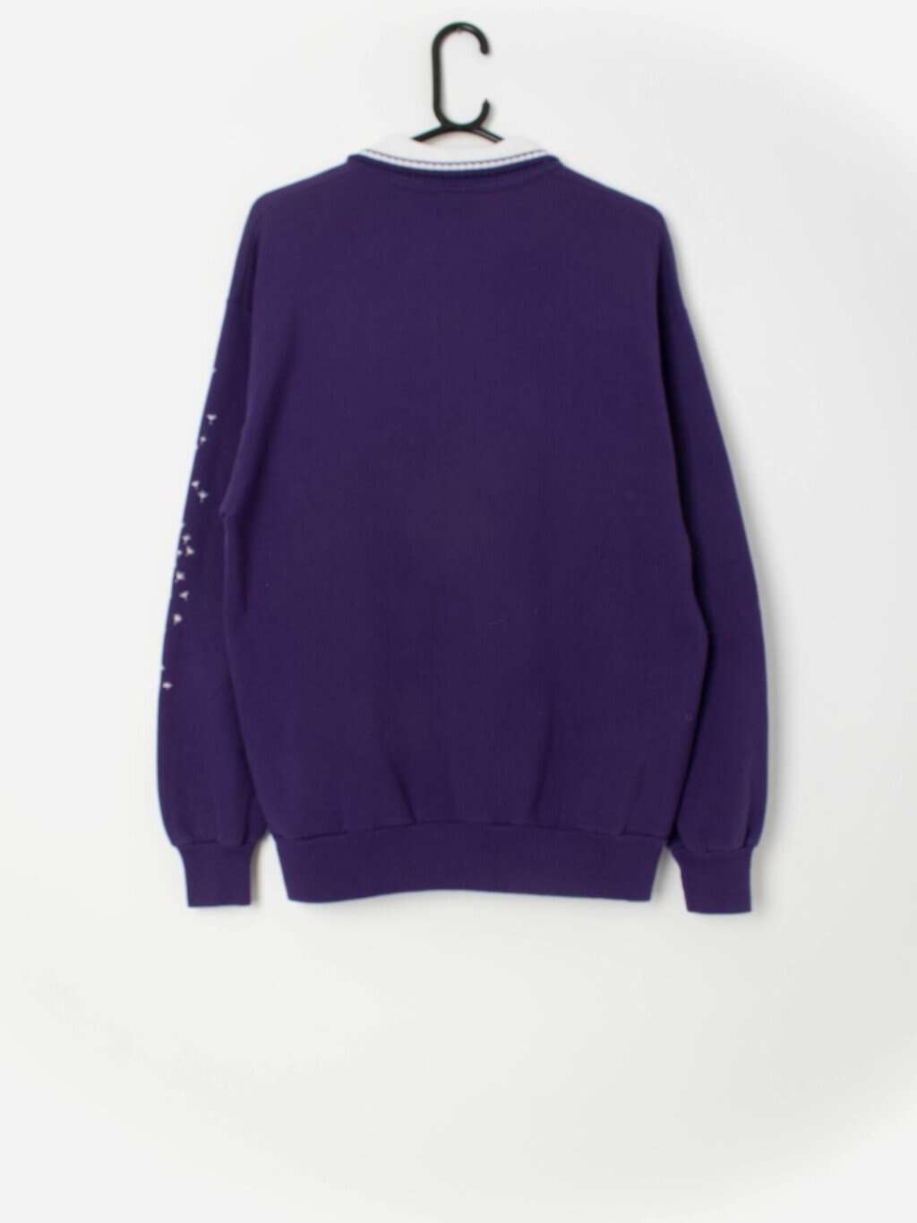 Purple sweatshirt dandelion flower purple floral pullover sweater - Medium / Large - Image 3