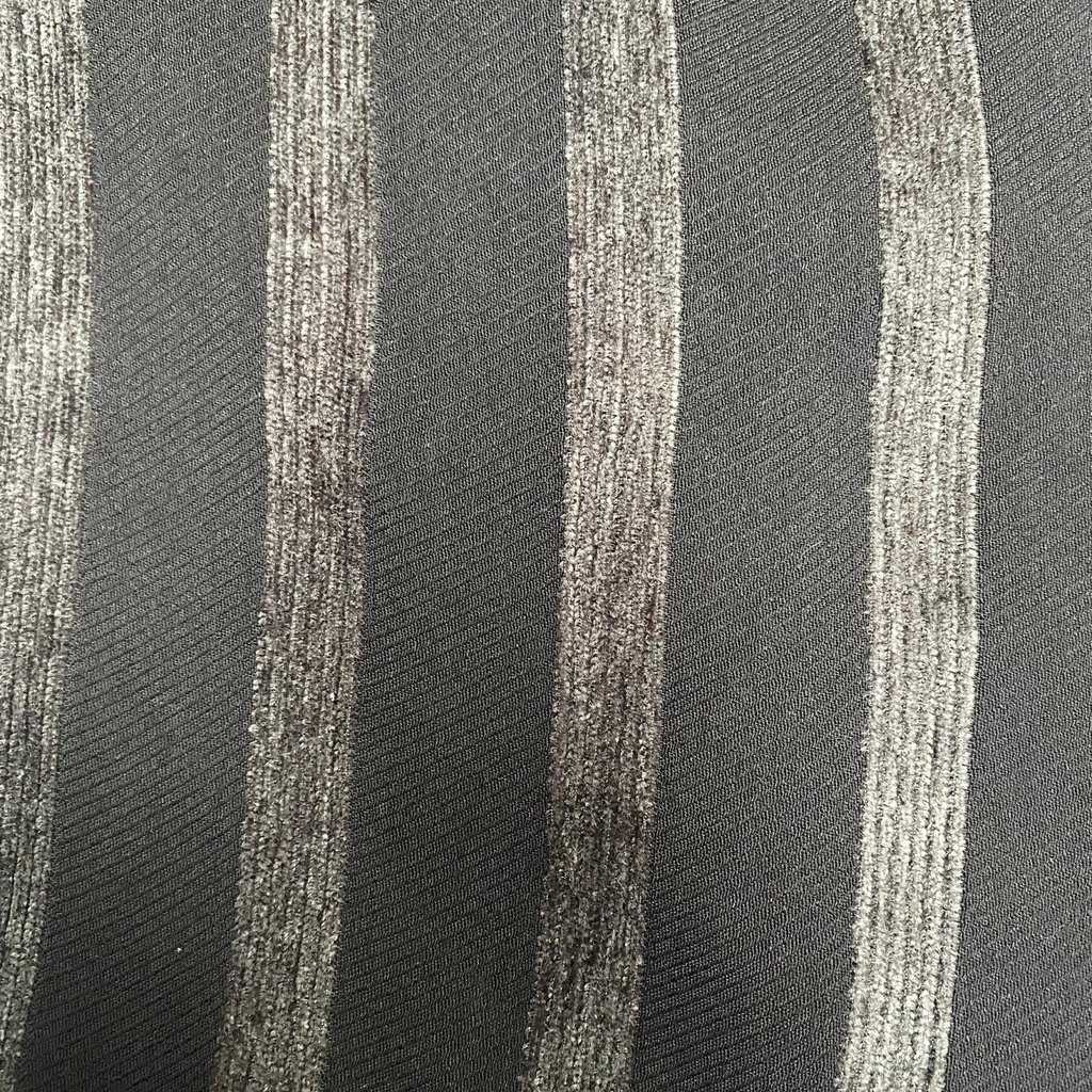 Striped vintage pencil skirt black and grey split hem 90s skirt 26 waist - Small - Image 6