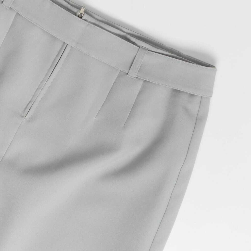 Belted mini skirt blue grey Y2K short vintage skirt 29 waist - Small / Medium - Image 7