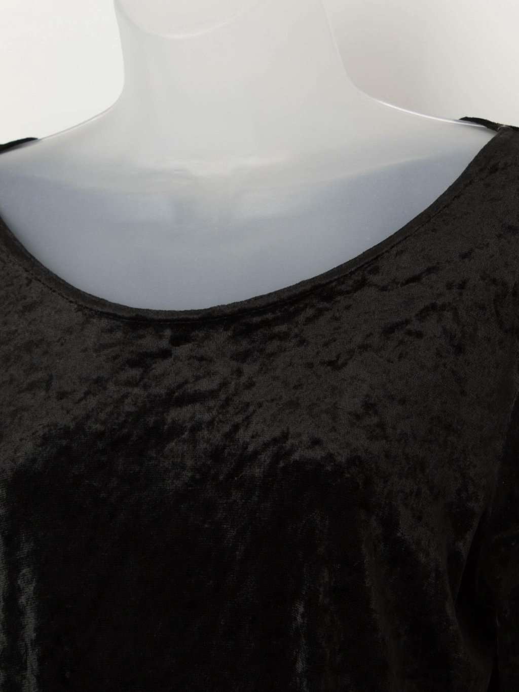 Y2K Selfridges black velvet top, made in England - S / M - Image 2