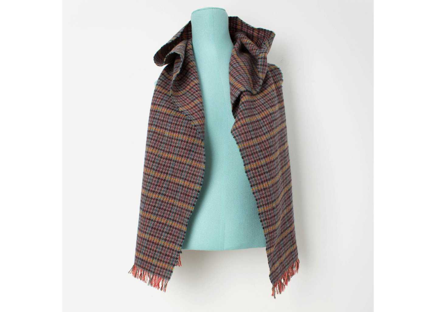 Vintage Tweedy's Irish wool tweed scarf - One size - Image 4
