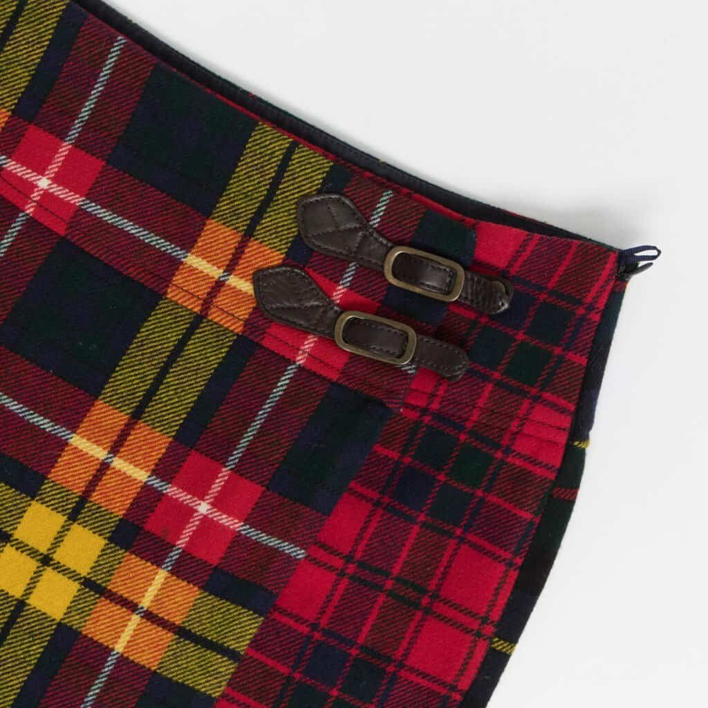 Tartan wrap wool skirt with belt detail by Tommy Hilfiger - Small / Medium - Image 2