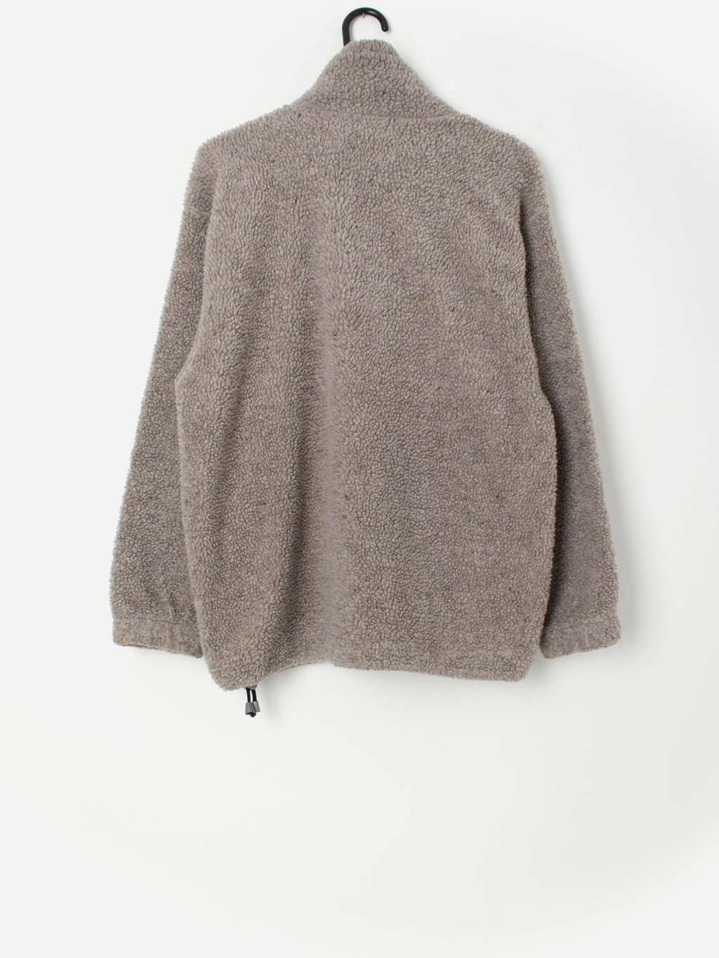 Vintage teddy fleece pullover jacket - M - Image 3