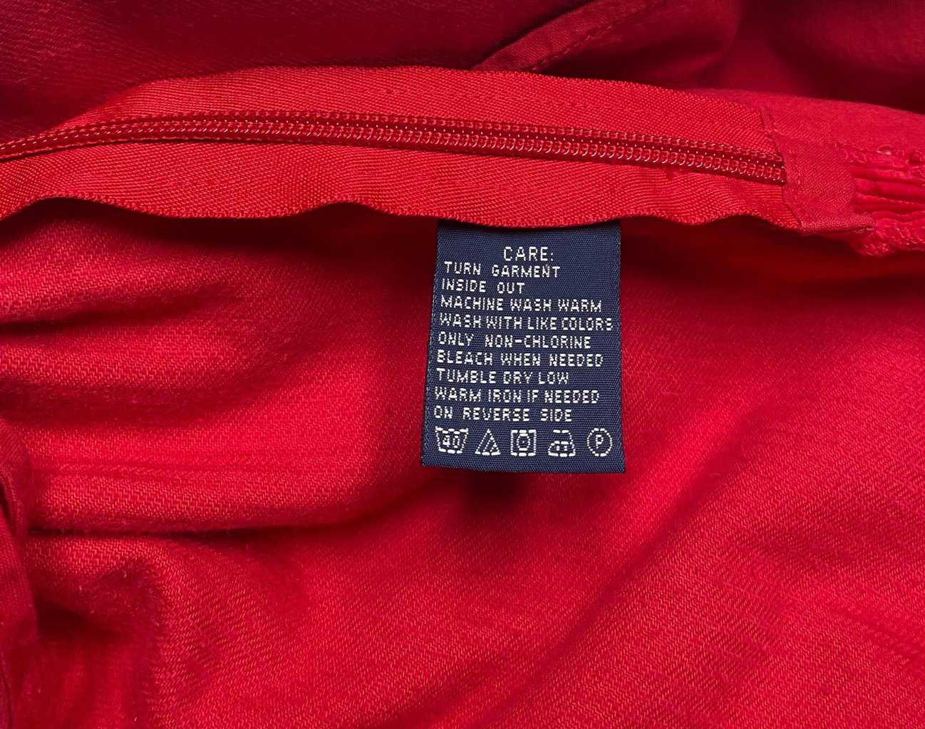 Ralph Lauren corduroy skirt bright red pleated cotton skirt 28 waist - Small / Medium - Image 5