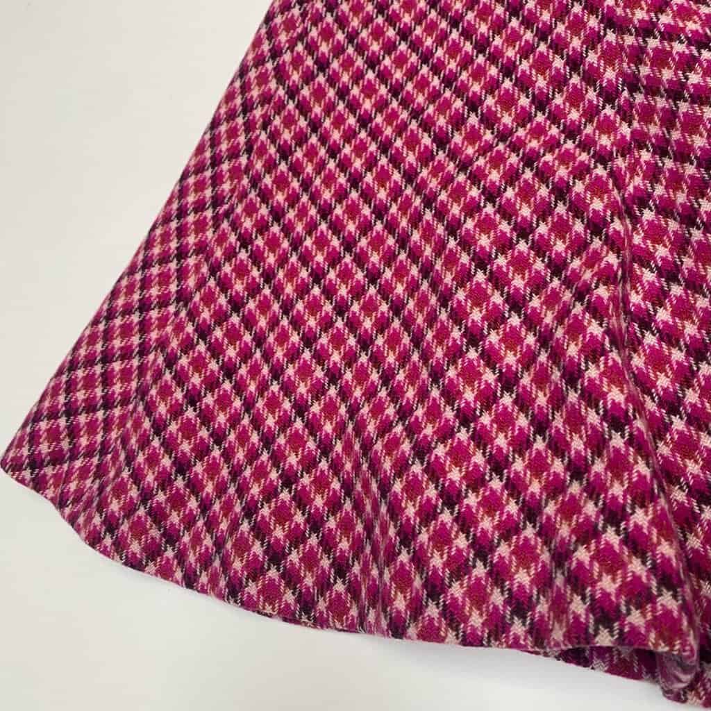 Pink plaid wool skirt by Hobbs London lined fuchsia Y2K preppy 27 waist - Small / Medium - Image 10