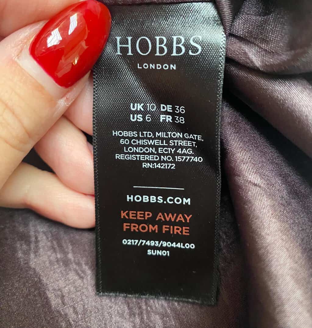 Pleated plum skirt with waist belt by Hobbs London - S/M - Image 5