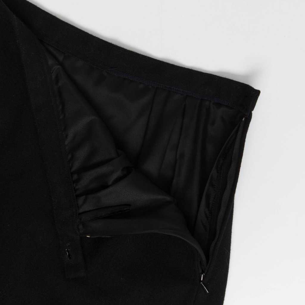 Black A-line skirt colourful bright trim autumn winter 28 waist - Small / Medium - Image 4