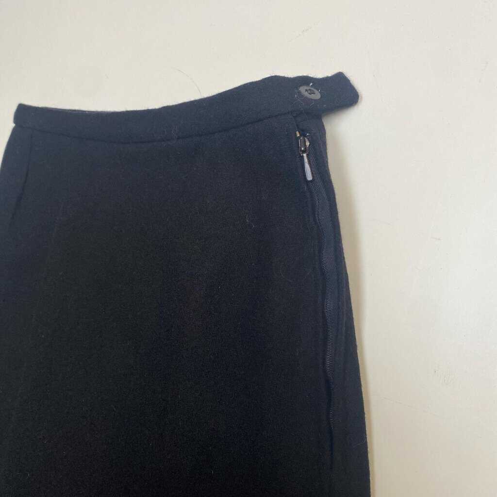 Black A-line skirt colourful bright trim autumn winter 28 waist - Small / Medium - Image 8