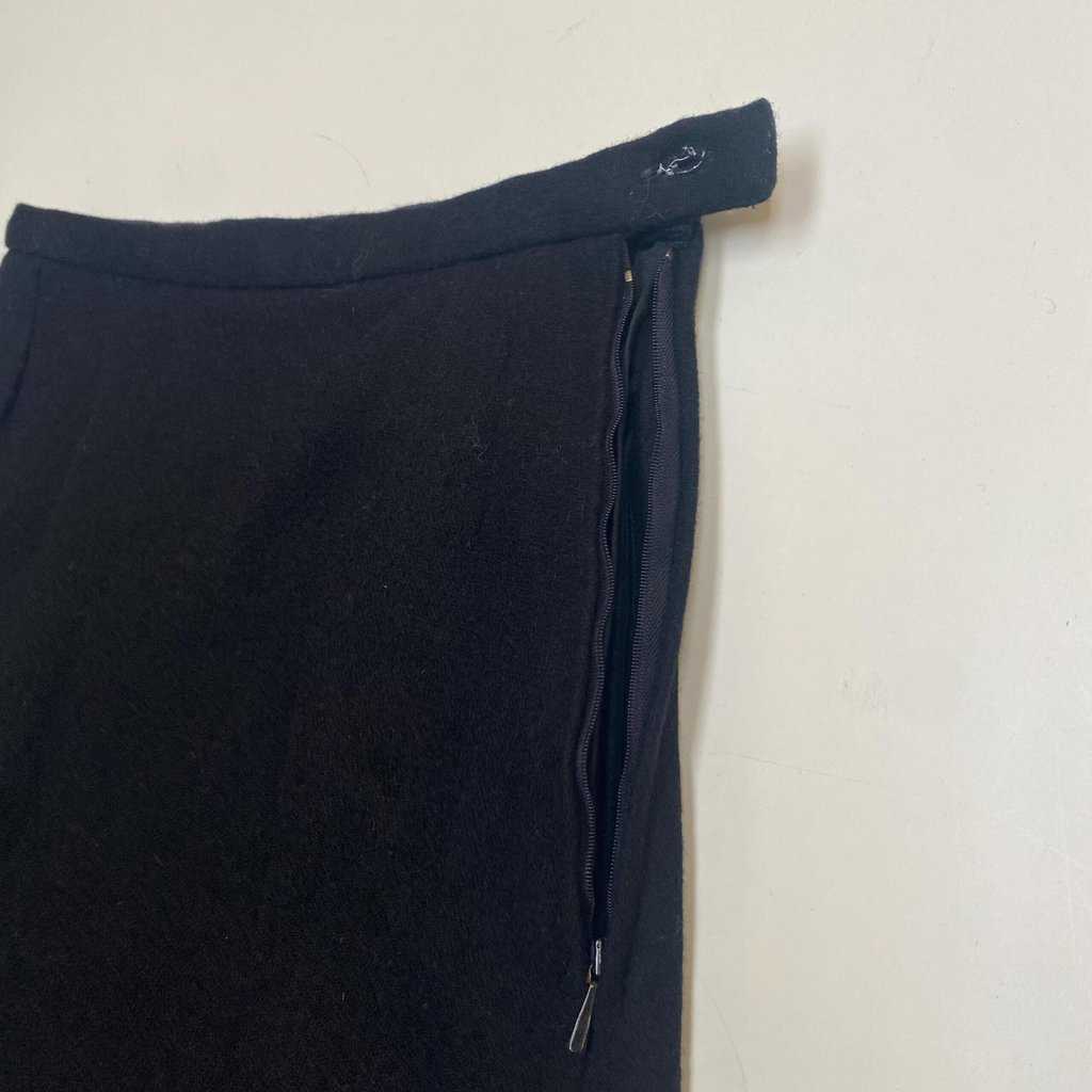 Black A-line skirt colourful bright trim autumn winter 28 waist - Small / Medium - Image 9