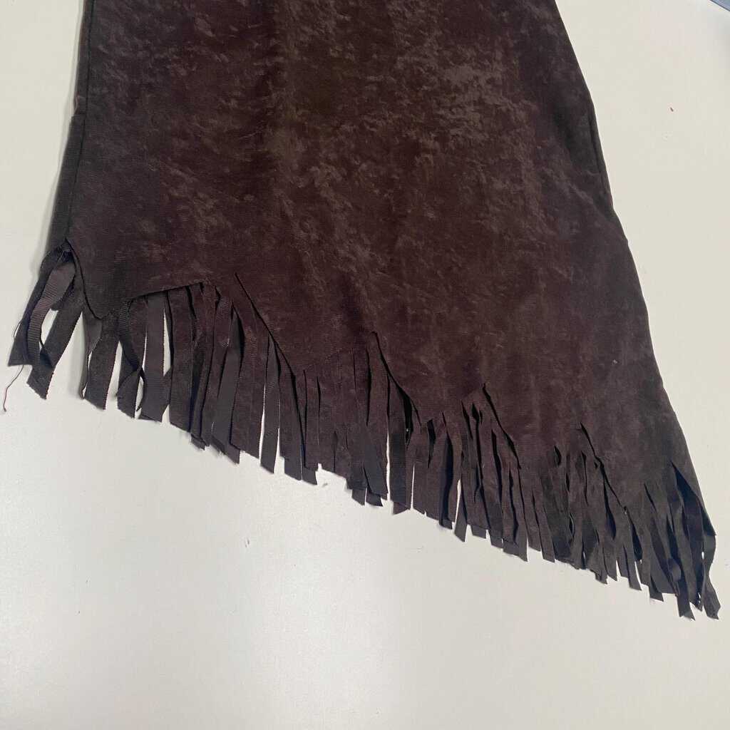 Fringed chocolate brown skirt, western cowgirl, 30 waist - Medium - Image 7