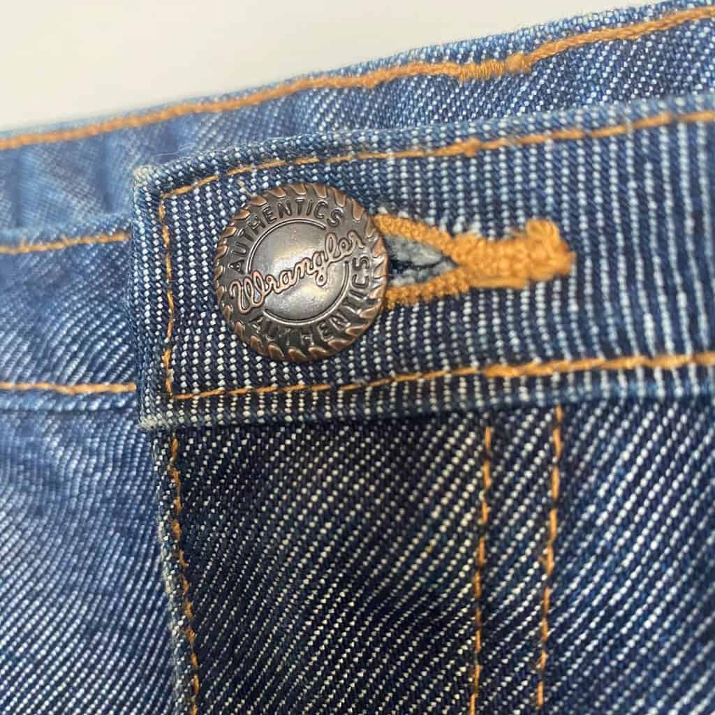 90s Wrangler denim skirt in indigo blue, Kimberly midi skirt, 29 waist - Medium - Image 7