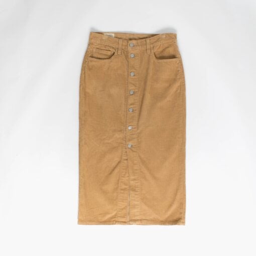 Levis ankle column corduroy skirt in beige - S / M